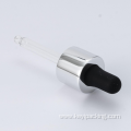 rubber head aluminum shell glass dropper